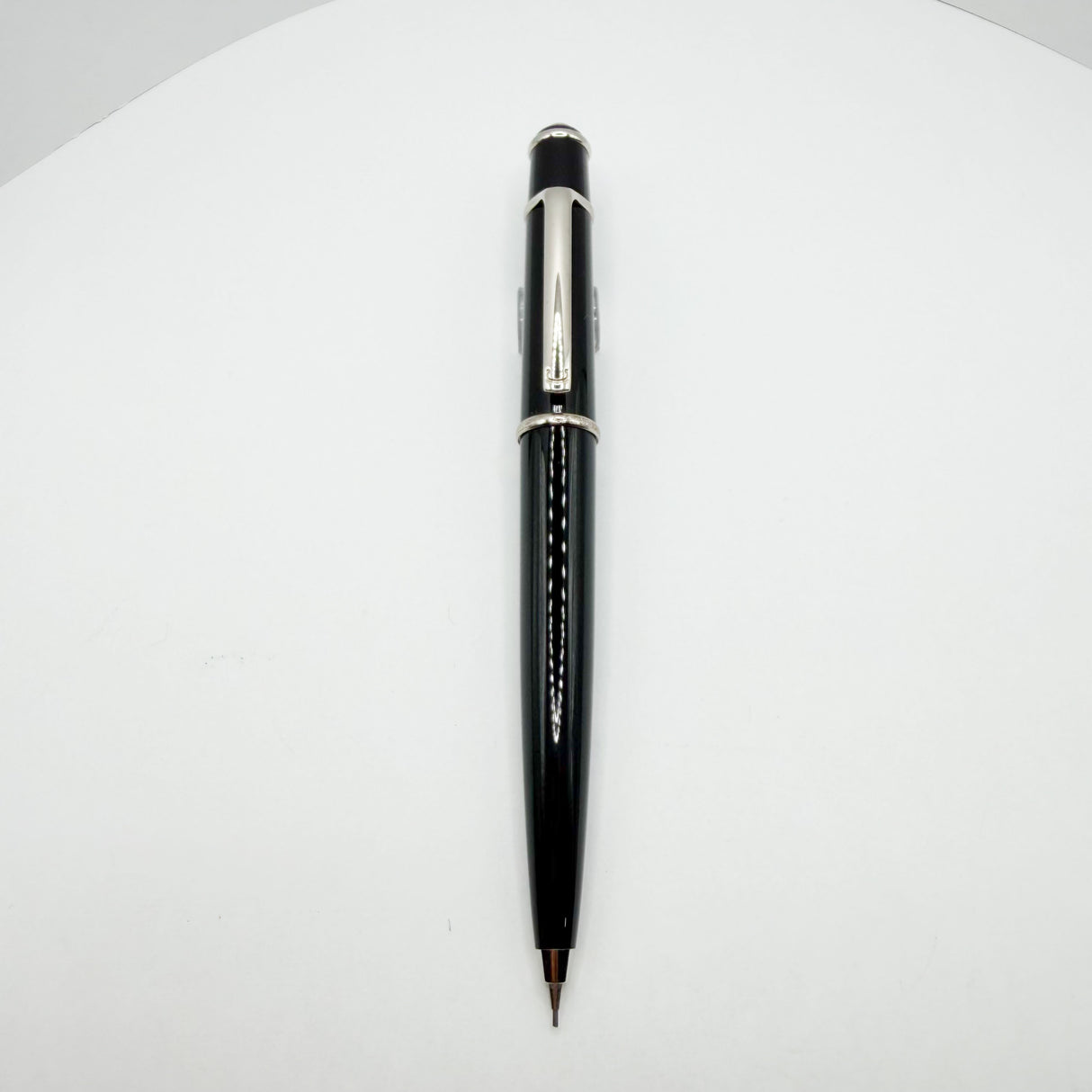 Cartier Diabolo Black Mechanical Pencil - 0.7mm Lead - Platinum-Plated Trim