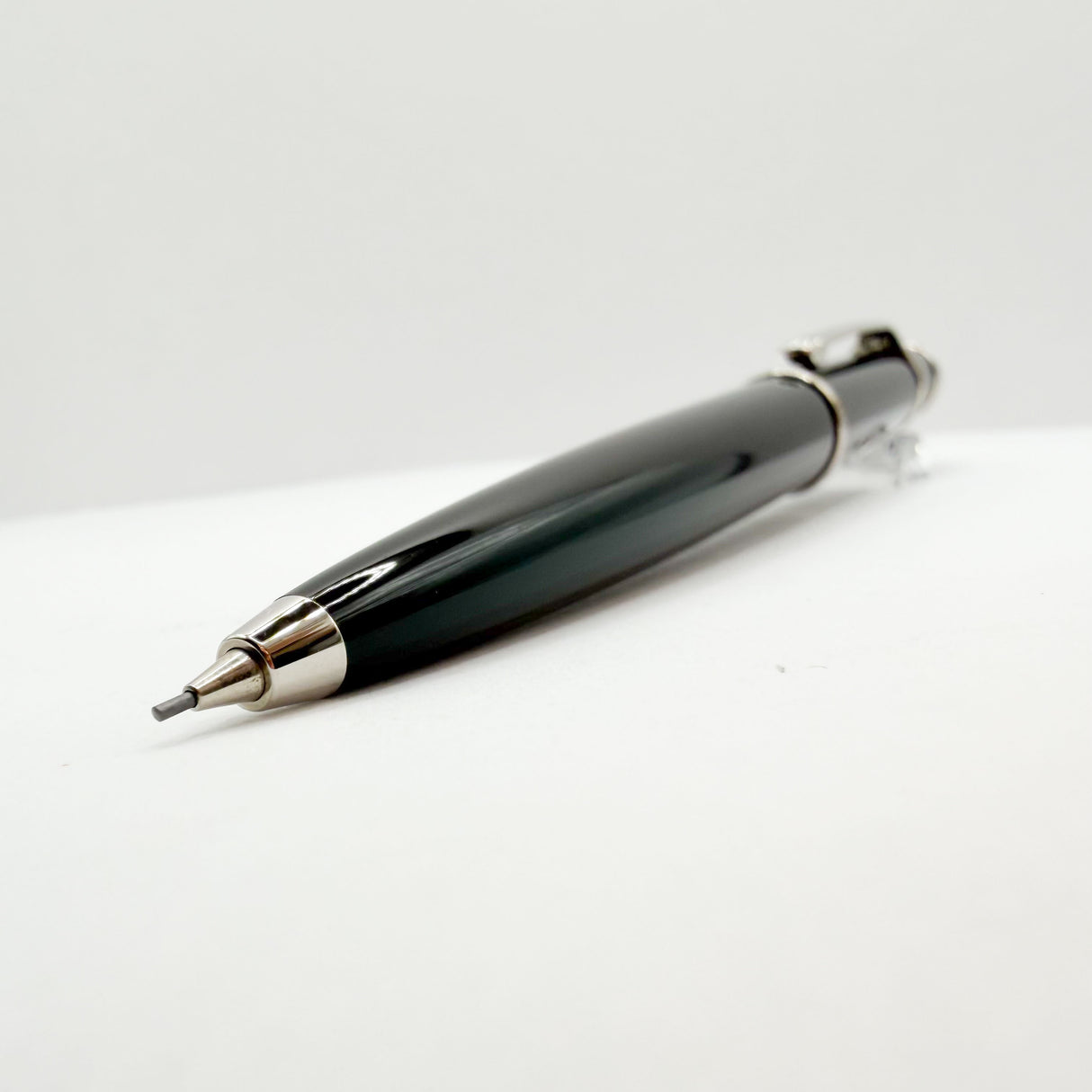 Cartier Diabolo Black Mechanical Pencil - 0.7mm Lead - Platinum-Plated Trim