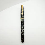 Parker Sonnet Moonbeam Lacque Marbled Charcoal/Ivory Fountain Pen -  Fine 18kt Gold Nib