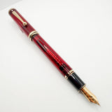Sheaffer for Levenger Translucent Red Connaisseur Fountain Pen -  Fine 14kt Gold Nib