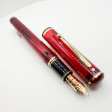 Sheaffer for Levenger Translucent Red Connaisseur Fountain Pen -  Fine 14kt Gold Nib