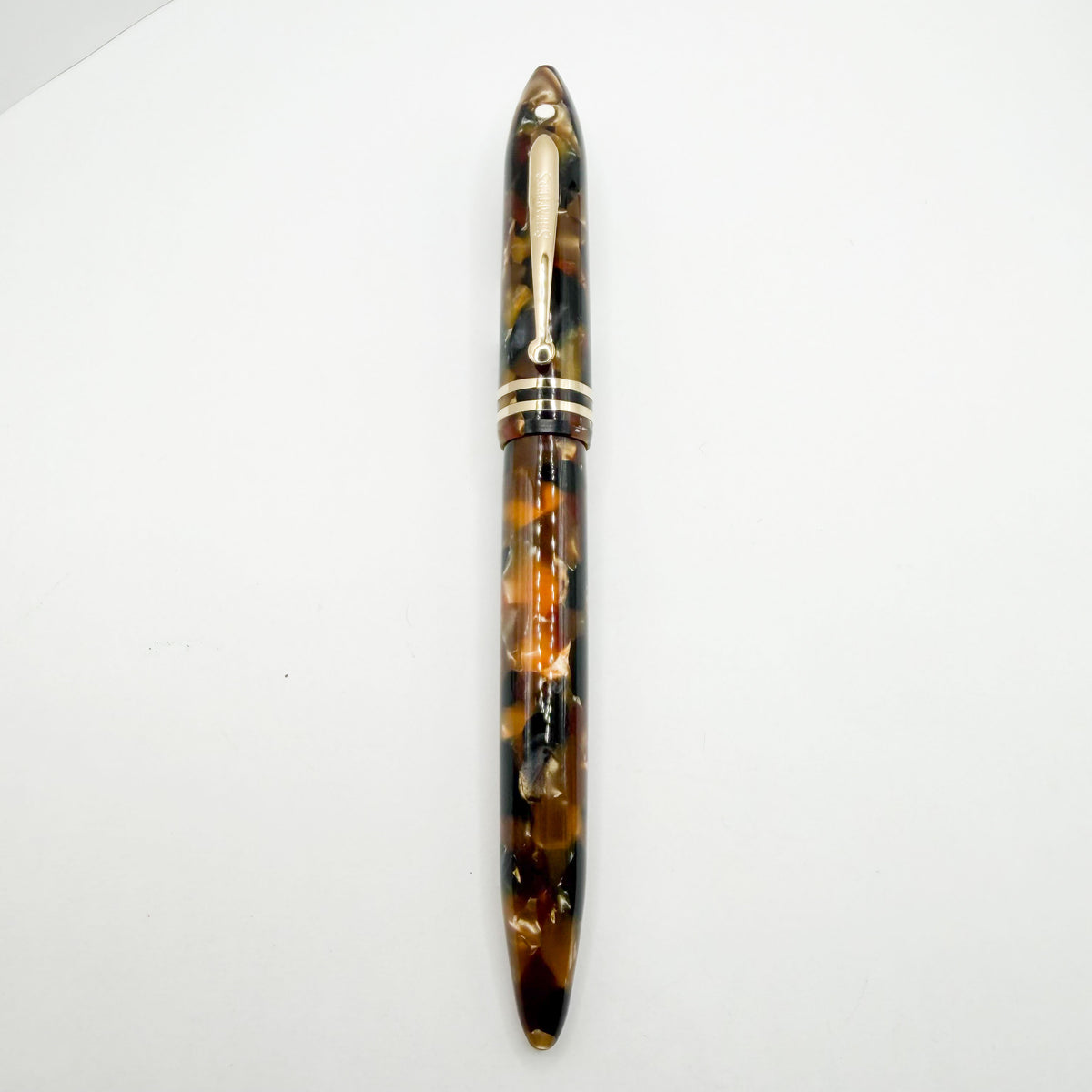 Sheaffer Amber Glow Balance II Fountain Pen  - Extra Fine 18kt Gold Nib