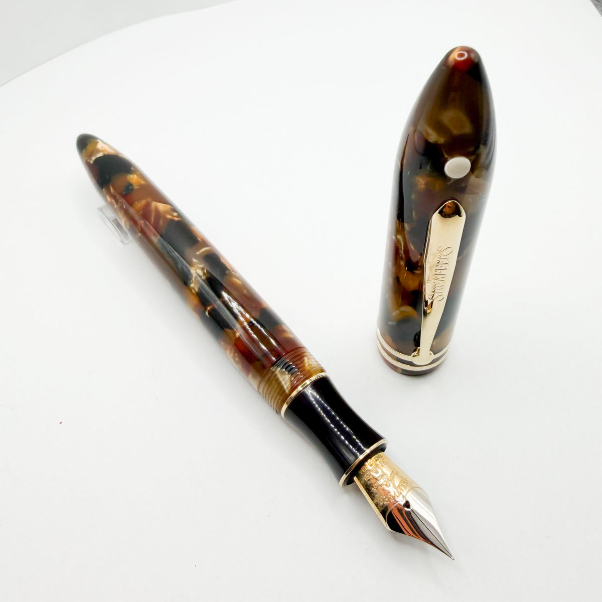 Sheaffer Amber Glow Balance II Fountain Pen  - Extra Fine 18kt Gold Nib