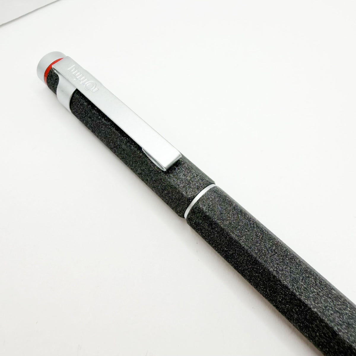 Rotring #600 Charcoal Lava Facetted Fountain Pen - Extra Fine Stainless Steel Nib