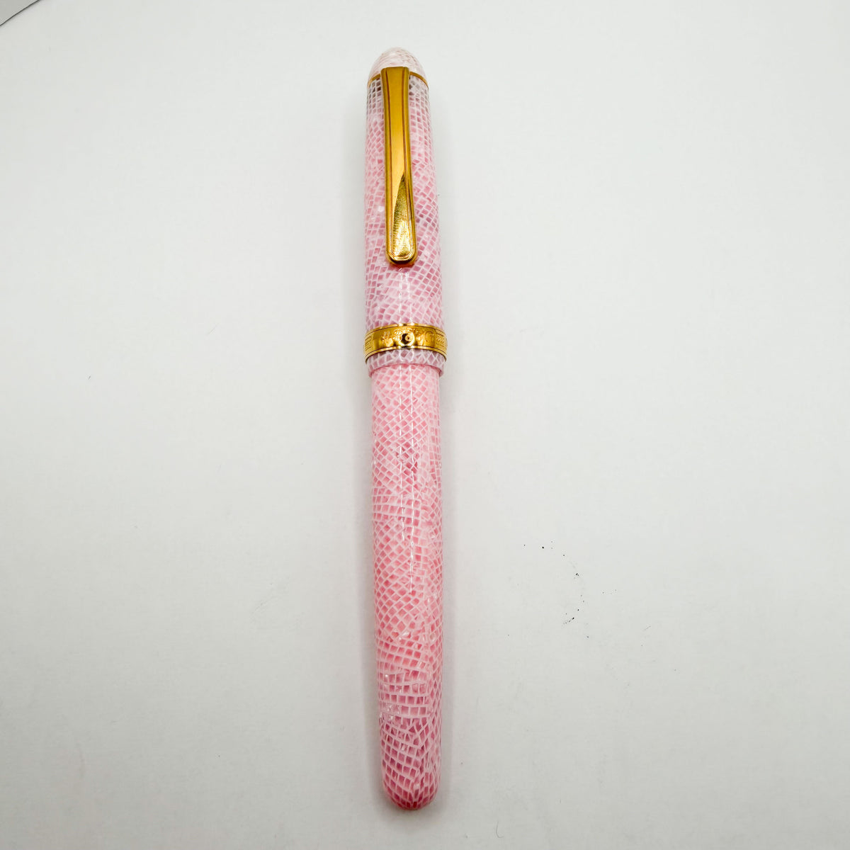 Platinum #3776 Century Celluloid Cherry Blossom Fountain Pen - Music (Italic) 14kt Gold Nib