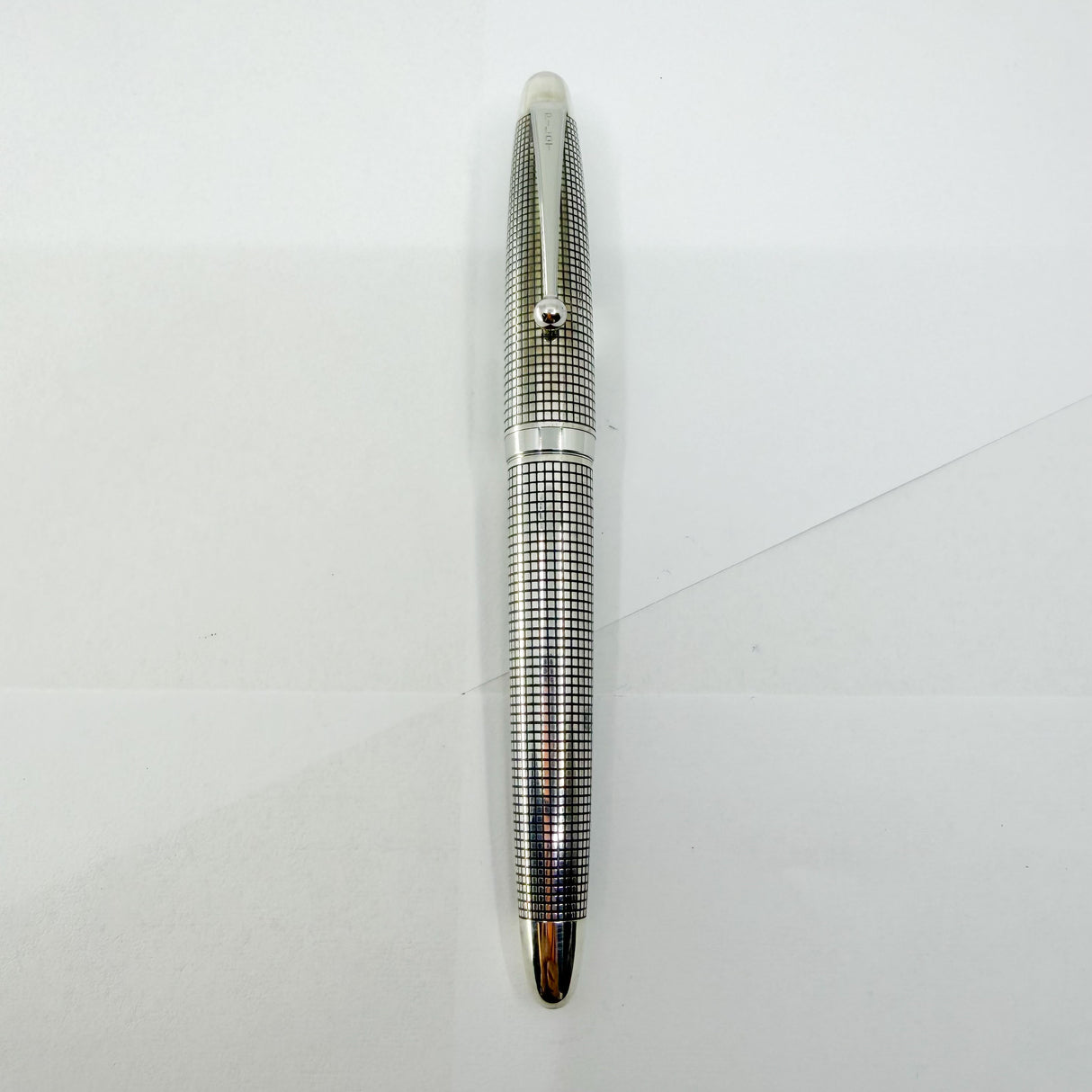 Pilot  Cross-Hatched Sterling Silver Silvern Koushi Fountain Pen