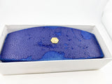 Waterman Edson Blue Translucent Fountain Pen  - Medium 18kt Gold Nib - Rarely Found in this Mint Condition Any Longer!
