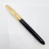 Parker 51 Deluxe Premium Plum GT Fountain Pen - Medium 18kt Gold Nib