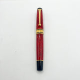 Aurora 75th Anniversary Optima Red Marble Auroloide Limited Edition Fountain Pen - Extra Fine 18kt Gold Nib
