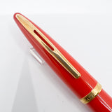 Waterman Carene  Orange Coral Lacquer Fountain Pen - Fine 18kt Gold Nib
