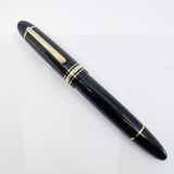 Montblanc Meisterstuck #149 (Largest) Black Resin  Fountain Pen   -  Semi-Flexible Medium 18kt Gold Nib