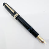 Montblanc Meisterstuck #149 (Largest) Black Resin  Fountain Pen   -  Semi-Flexible Medium 18kt Gold Nib
