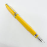 OMAS Yellow 360 Triangulated Fountain Pen - Semi-Flex Medium 18kt Gold Nib