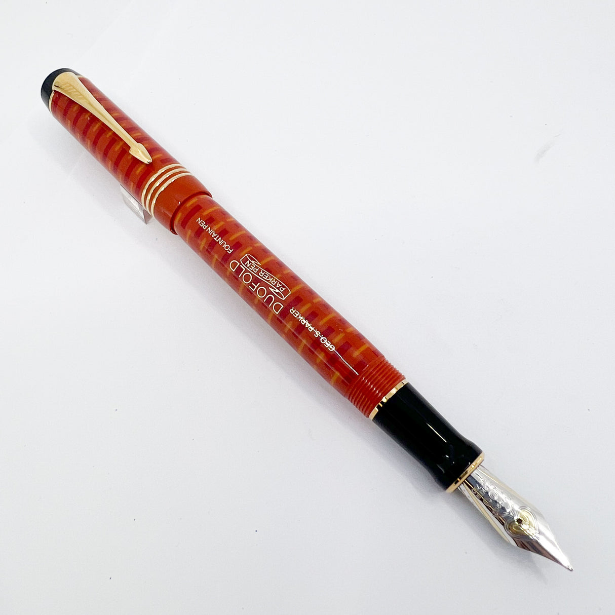 Parker Duofold 100th Anniversary "Big Red"/Orange Centennial Special Edition  - Medium 18kt Gold Nib
