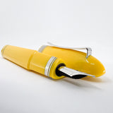 OMAS Yellow 360 Triangulated Fountain Pen - Semi-Flex Medium 18kt Gold Nib