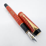 Parker Duofold 100th Anniversary "Big Red"/Orange Centennial Special Edition  - Medium 18kt Gold Nib