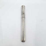 Montegrappa Sterling Silver Reminiscence  Fountain Pen -  Fine 18kt Gold Nib