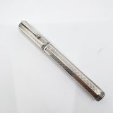 Montegrappa Sterling Silver Reminiscence  Fountain Pen -  Fine 18kt Gold Nib