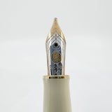 Pelikan M300  Lustrous Ivory Resin Fountain Pen (Circa 2002) - Medium 14kt Gold Nib