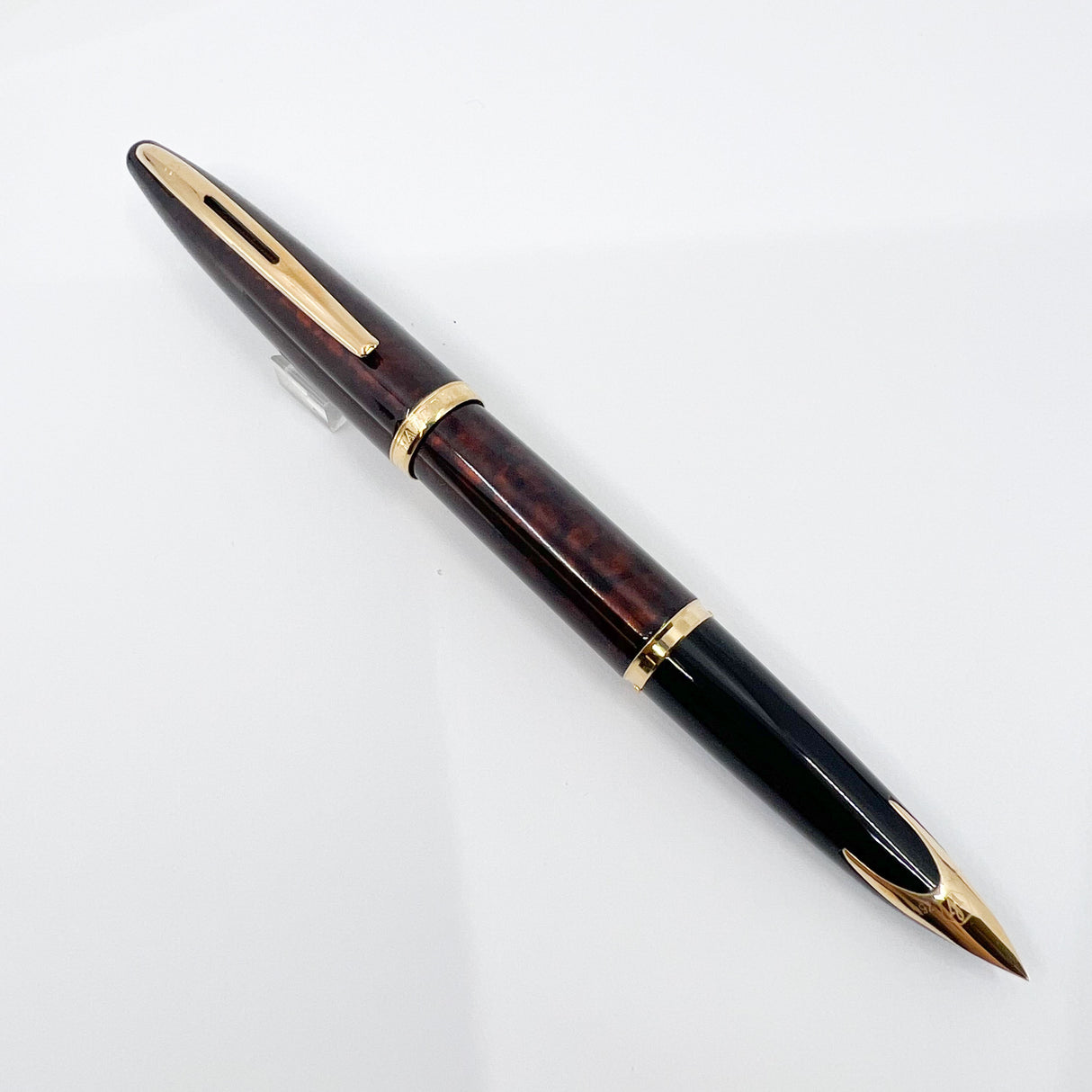 Waterman Carene Amber Shimmer Lacquer Fountain Pen (Now Known as Marine Amber) - Extra Fine 18kt Gold Nib