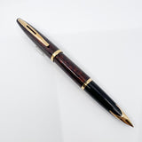 Waterman Carene Amber Shimmer Lacquer Fountain Pen (Now Known as Marine Amber) - Extra Fine 18kt Gold Nib