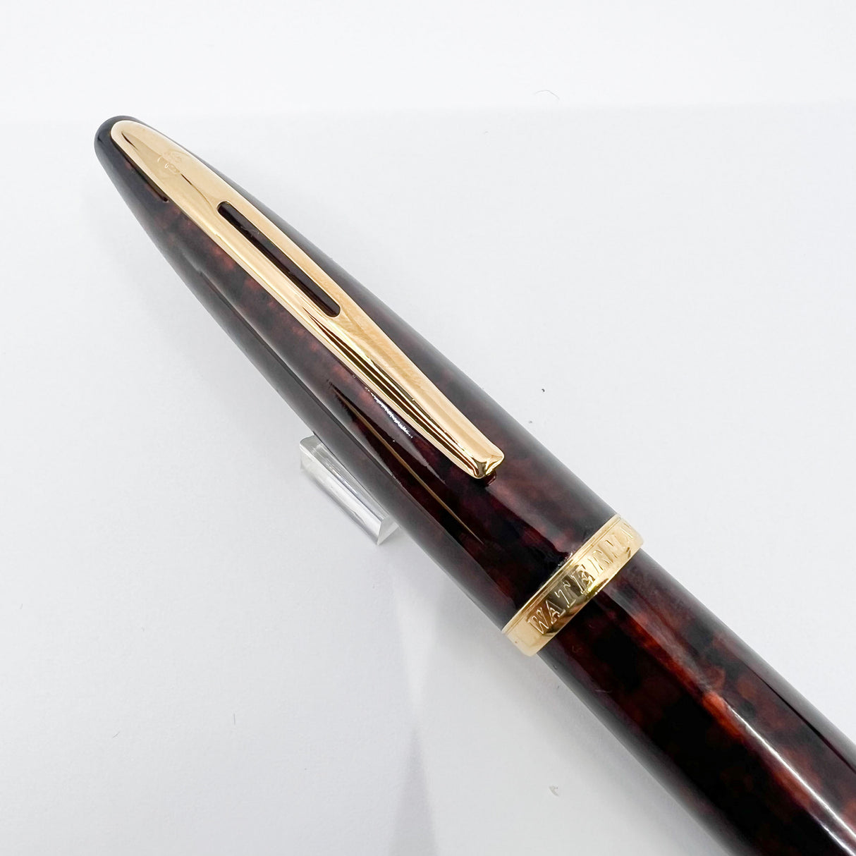 Waterman Carene Amber Shimmer Lacquer Fountain Pen (Now Known as Marine Amber) - Extra Fine 18kt Gold Nib