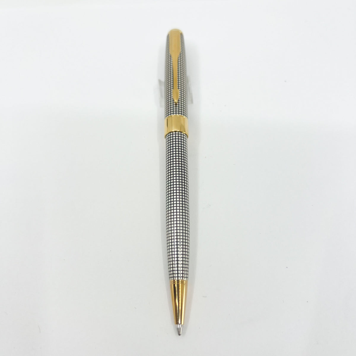 Parker Sonnet Sterling Silver Cisele Cross Hatch Design Ballpoint  Pen - Circa 1995