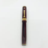Wahl-Eversharp Decoband Rosewood Ebonite Fountain Pen - Semi-Flex Medium 14kt Gold Nib