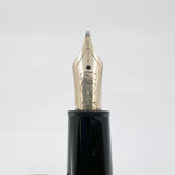 Montblanc Meisterstuck Black Resin #146 LeGrand Fountain Pen  - Flexible  Broad 14kt Gold Nib