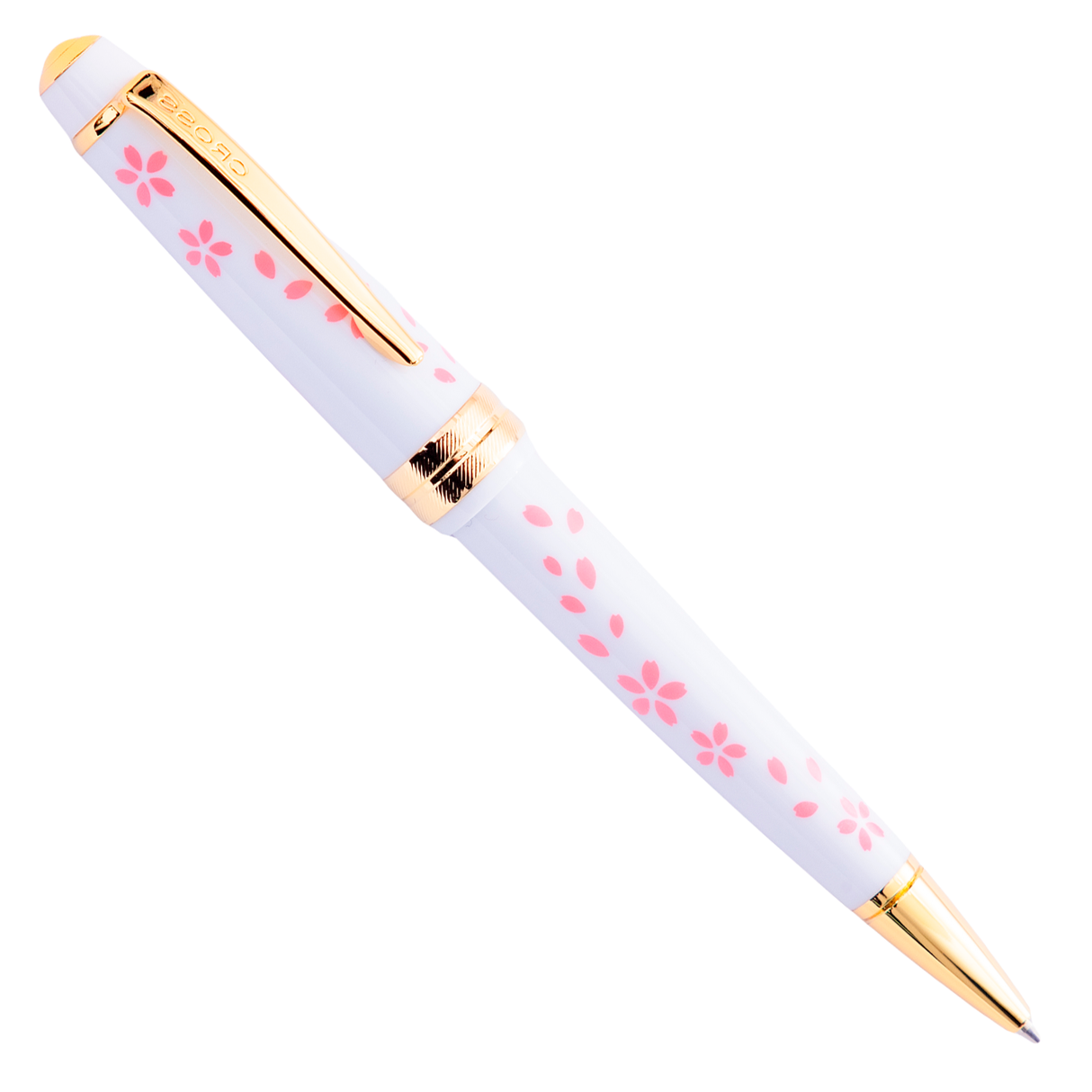 Cross Bailey™  Light White w/Pink Petals - Ballpoint