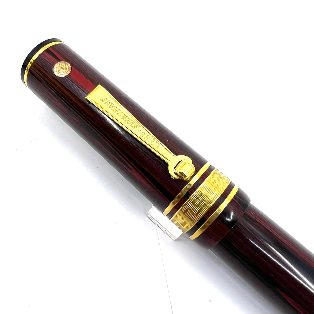 Wahl-Eversharp Decoband Rosewood Ebonite Fountain Pen -  Medium 14kt Gold Nib