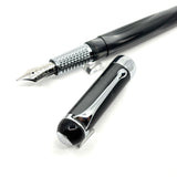 Aurora Alpha Tuscan Night Lustrous Charcoal Fountain Pen