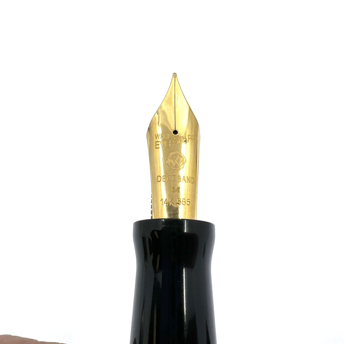 Wahl-Eversharp Decoband Rosewood Ebonite Fountain Pen -  Medium 14kt Gold Nib