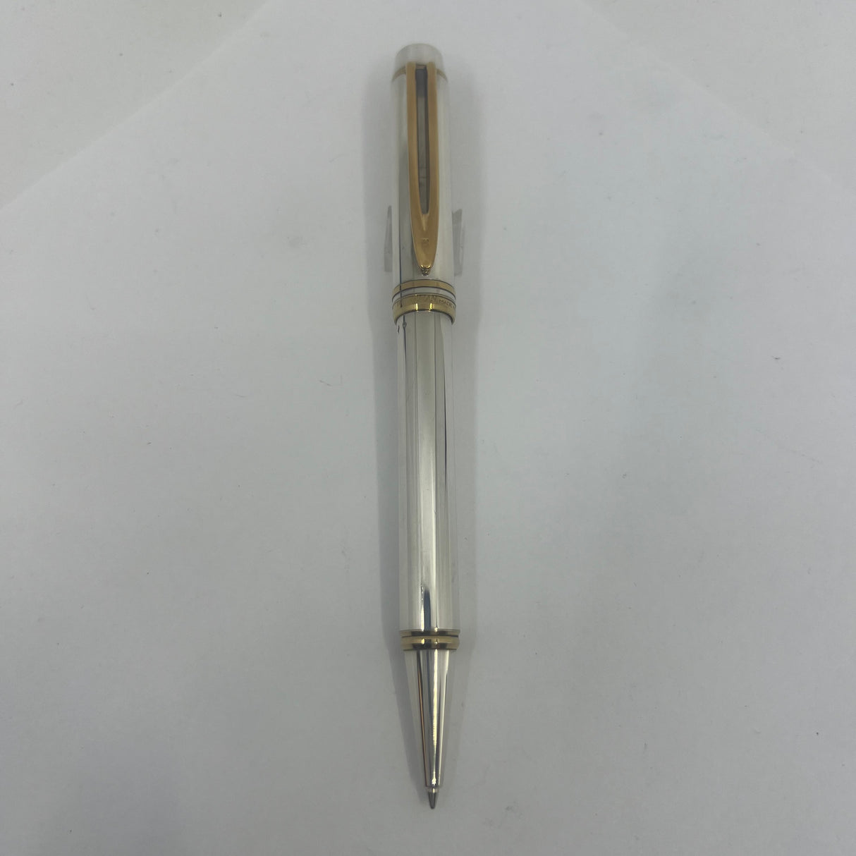 Waterman Man 100 Full Covered Sterling Silver Ballpoint Pen - Smooth Pattern