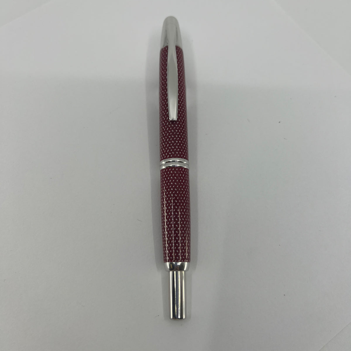 Pilot Vanishing Point Red Carbonesque Fountain Pen   - Medium 18kt Gold  Nib