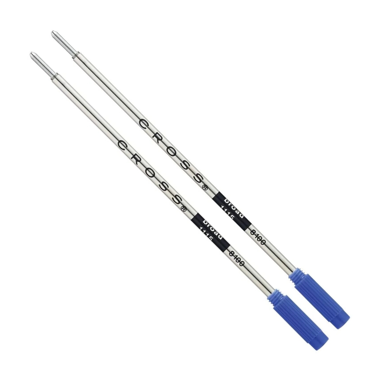 Cross Ballpoint Pen Refill #8100-2 Blue - Broad (Pack of 2)