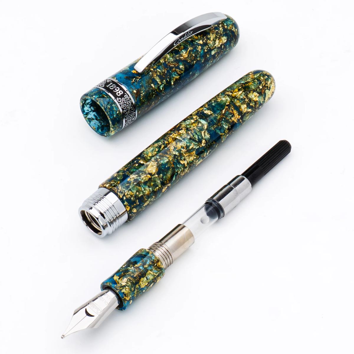 CONKLIN 1898 Solaris Blue Fountain Pen Collection