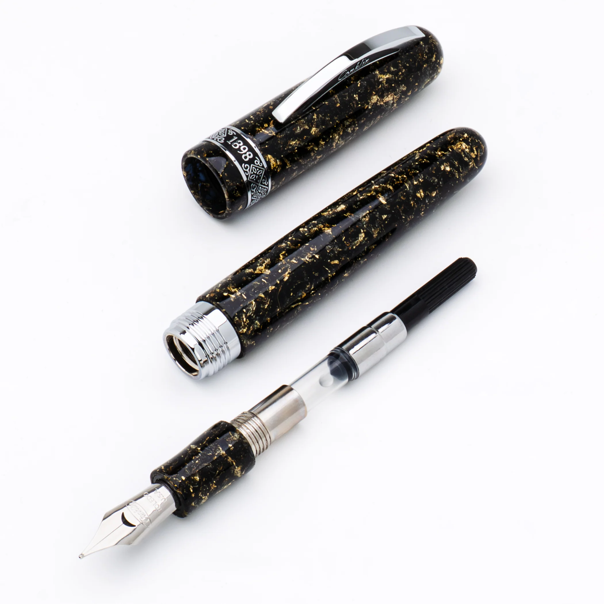 CONKLIN 1898 Solaris Black Fountain Pen Collection