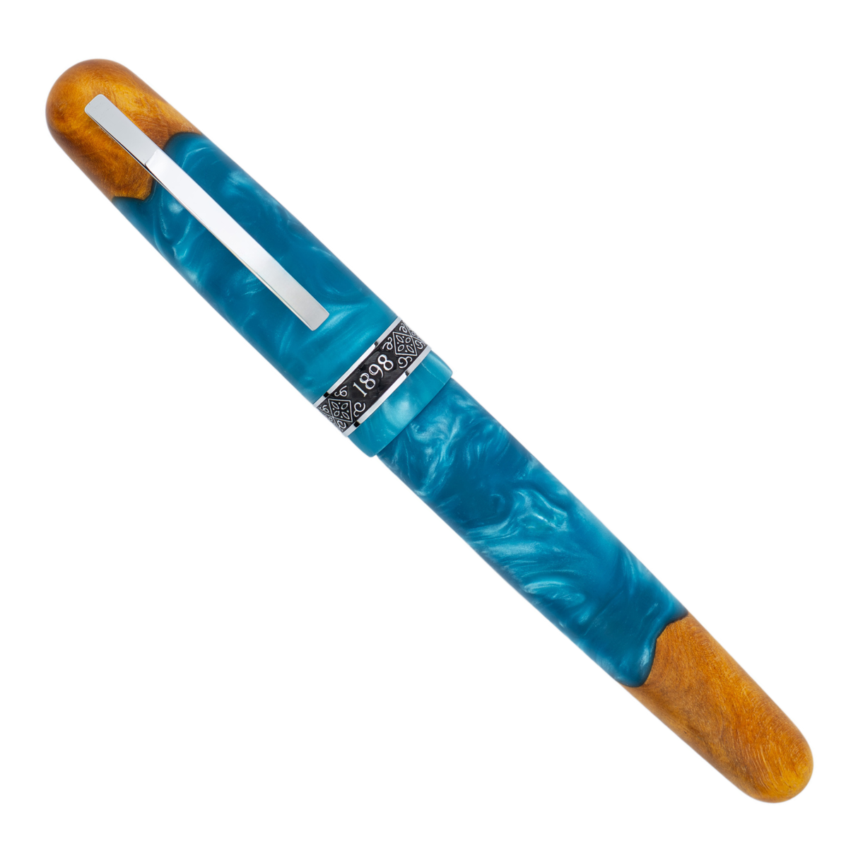 Conklin 1898 Spectra Fusion BLUE CHROME TRIM Fountain Pen Collection