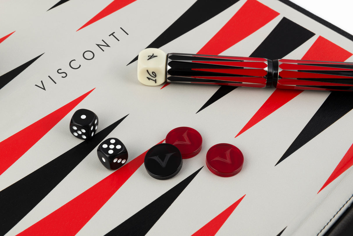Visconti Backgammon w/Doubling Cube Limited Edition - Rollerball