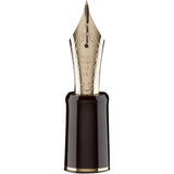 Custom 823 Clear Demonstrator Fountain Pen - Nib Close Up