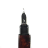 Lamy Accent Briarwood & Black Lacquered Fountain Pen - Broad 14kt  Gold Nib
