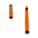 Aurora Internazionale Glittered Orange Auroroloide Limited Edition  Fountain Pen  - Fine 18kt  Gold Nib