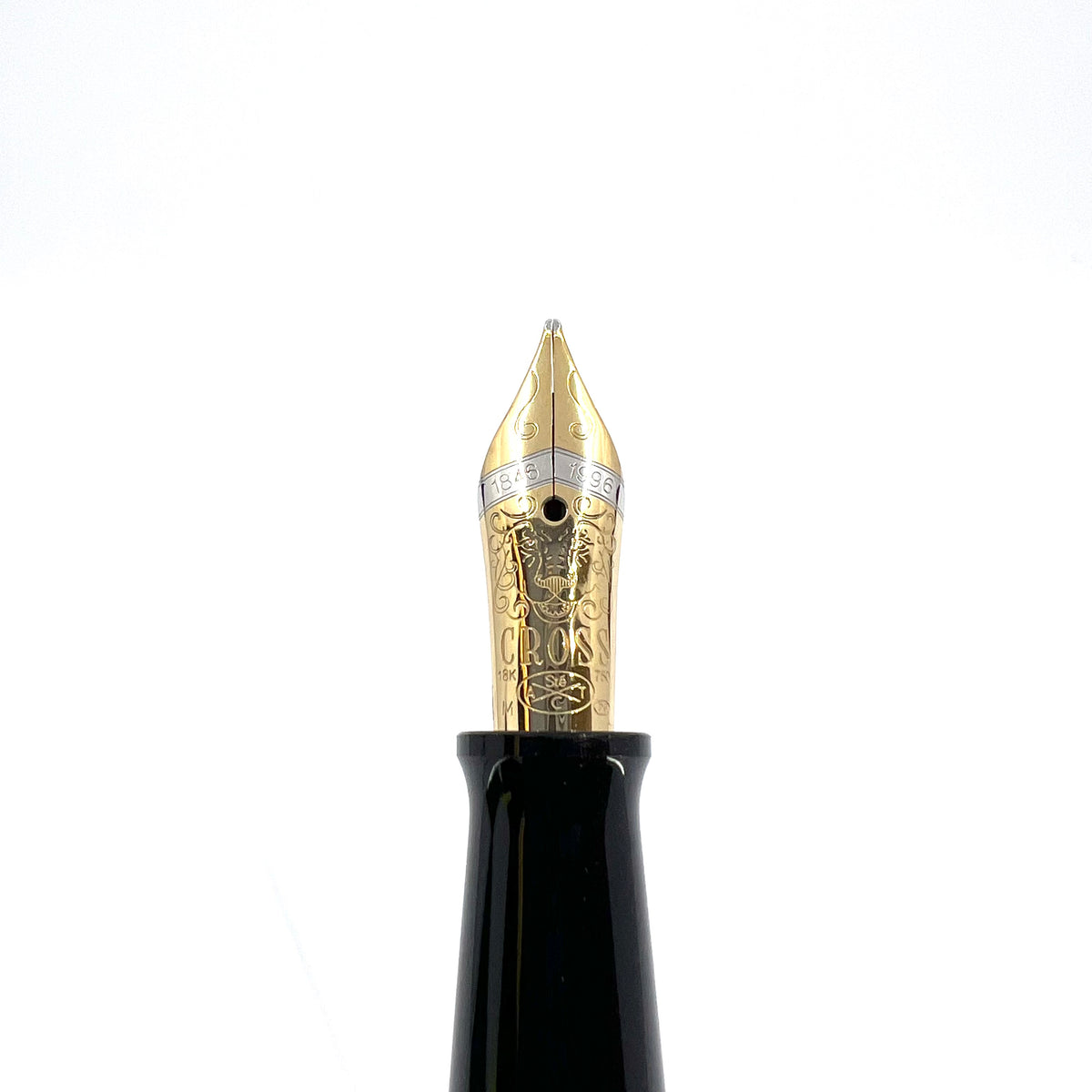 Cross 150th Anniversary Limited Edition Art Deco Sterling Silver Fountain Pen (1996)  -  Medium 18kt Gold Nib -  MINT Condition with Complete Original Packaging