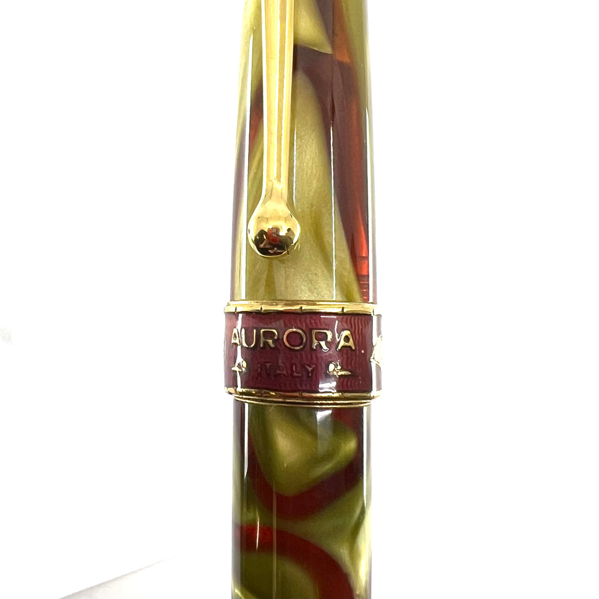 Aurora Oceania Limited Edition Optima Fountain Pen #4185  - Fine 18kt Rose Gold Nib