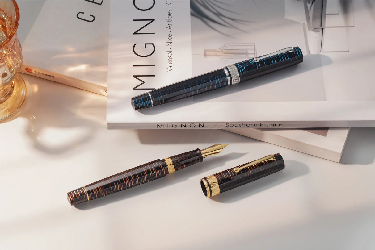 ASC Gladiatore Medio Blue Skyscraper Limited Edition - Fountain Pen