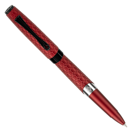 Diplomat Cobra Burgundy Red Guilloche Rollerball Pen Collection