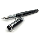 Aurora Alpha Tuscan Night Lustrous Charcoal Fountain Pen