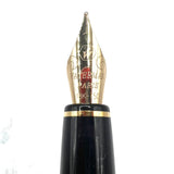 Waterman L'Etalon Sterling Silver Basket Weave Design Fountain Pen- Medium 18kt Gold Nib