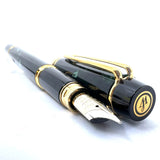 Waterman Rhapsody Marbled Mineral Green Fountain Pen - Fine 18kt Gold Nib